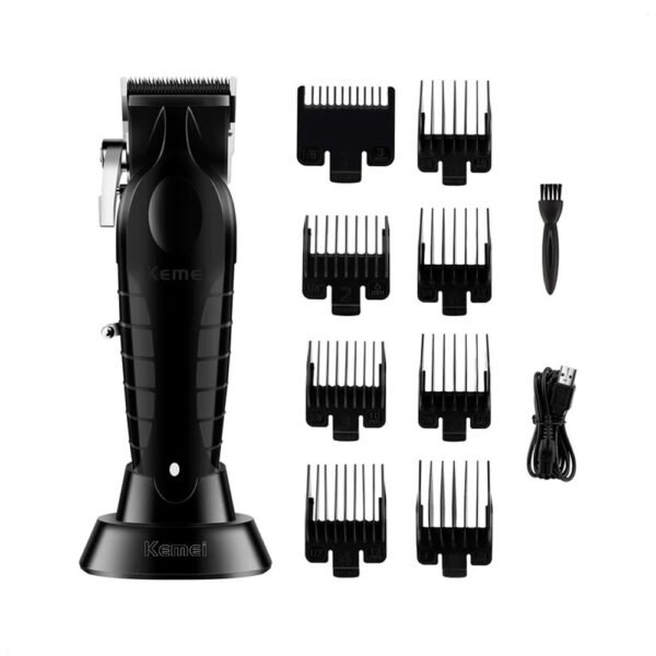 Maquina Kemei Hai Clipper KM 2296 (2) Kemei Km-2296 Cortadora De Cabello Clipper Profesional Inalambrico