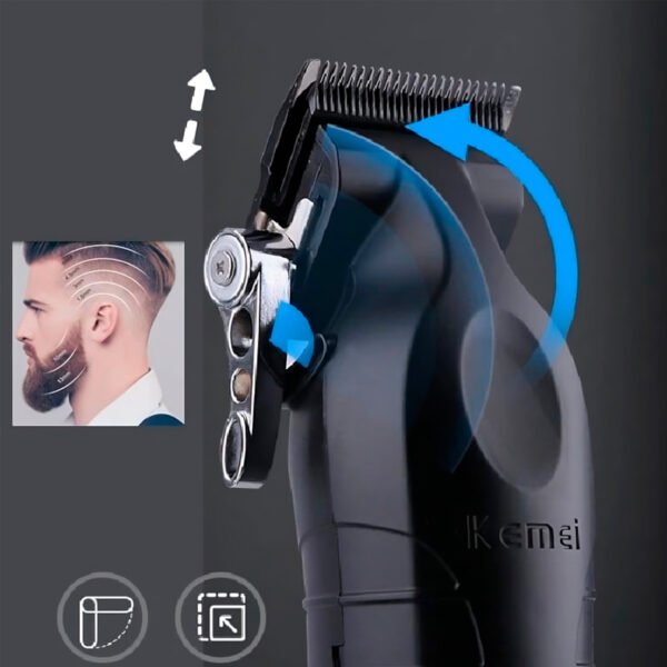Maquina Kemei Hai Clipper KM 2296 (6) Kemei Km-2296 Cortadora De Cabello Clipper Profesional Inalambrico