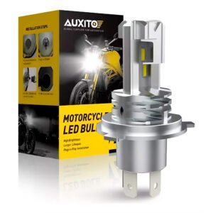 Auxito Led Faro De Motocicleta Foco De Luz Altabaja H4 12v (1) Luz Led Para Faro Moto Auxito Bulbo H4 9003 Luz Blanca 12v