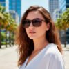 BARCUR-gafas de sol polarizadas TR90 para hombre y mujer, lentes deportivas ligeras, accesorio de protección UVAB (16) Lentes Barcur 2139 Polarizado Proteccion Uv400 Con Estuche Sport Marrón