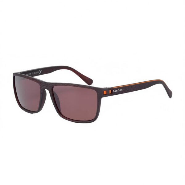 BARCUR-gafas de sol polarizadas TR90 para hombre y mujer, lentes deportivas ligeras, accesorio de protección UVAB (2) Lentes Barcur 2139 Polarizado Proteccion Uv400 Con Estuche Sport Marrón