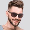 BARCUR-gafas de sol polarizadas TR90 para hombre y mujer, lentes deportivas ligeras, accesorio de protección UVAB (8) Lentes Barcur 2139 Polarizado Proteccion Uv400 Con Estuche Sport Marrón