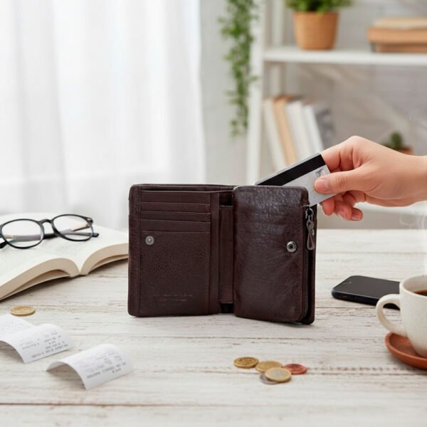 Billetera Hombre Bullcaptain Cuero Genuino Legítimo Con Cierre (6) Billetera Cartera Cuero Genuino Hombre Bullcaptain