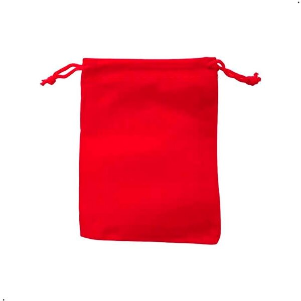 Bolda de terciopelo Pana 9x12 cm para joyeria regalos accesorios (1) Bolsa De Pana 25 Und 9x12 Cm Para Regalos Rojo