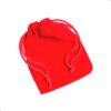 Bolda de terciopelo Pana 9x12 cm para joyeria regalos accesorios (4) Bolsa De Pana 25 Und 9x12 Cm Para Regalos Rojo