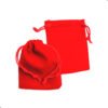 Bolda de terciopelo Pana 9x12 cm para joyeria regalos accesorios (5) Bolsa De Pana 25 Und 9x12 Cm Para Regalos Rojo