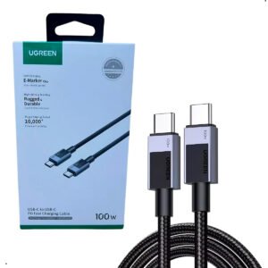 Cable Ugreen 100w Usb C - Usb C Nylon Trenzado 3 Metros