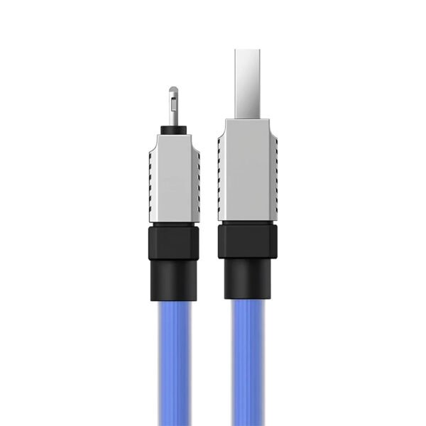 Cable de carga rápida Baseus USB-A a Lightning Coolplay Series 1m, 2.4A (Lila) (7) Baseus Cable Usb A - Lightning Ipad Iphone Cargar Rapida 1m Azul