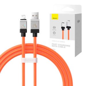 Baseus Cable Usb A - Lightning Ipad Iphone Cargar Rapida 1m Naranja
