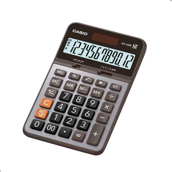 Calculadora Casio Mx-120b Solar 12 Dígitos Nuevo Original Gris Oscuro