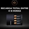 Cargador de Pila Recargable Duracell 4 - 8 Hras (8) Cargador Duracell 4 Pilas A A 2500mah Recargable 4 - 8 Hras