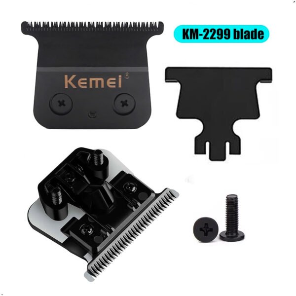 Kemei KM-2299 cuchilla de repuesto Original cortadora de pelo cabezal de corte para cortadora de pelo accesorios de piezas de cabezal de cuchillo de corte ( (4) Cuchilla Repuesto Kemei Clipper Modelo Km 2299