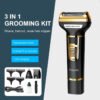 Afeitadora Recargable Inalámbrica Daling 3 en 1 con Peines y USB