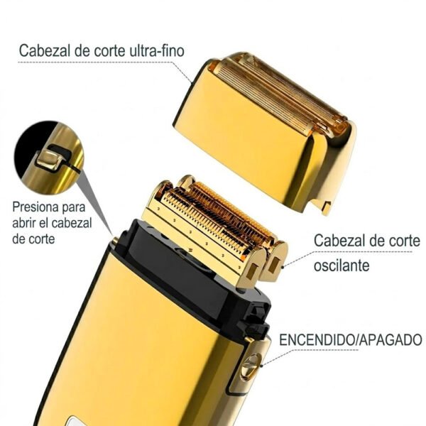 Cabezal-de-Repuesto-Kemei-KM-2028-Dorado-Cuchilla-Rejilla (1) Repuesto Cabezal Malla Y Cuchilla Kemei Km-2028 Dorado