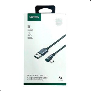 Cable Ugreen Us284 Usb-a A Usb-c90 Grados 3a Carga Rapida 1m