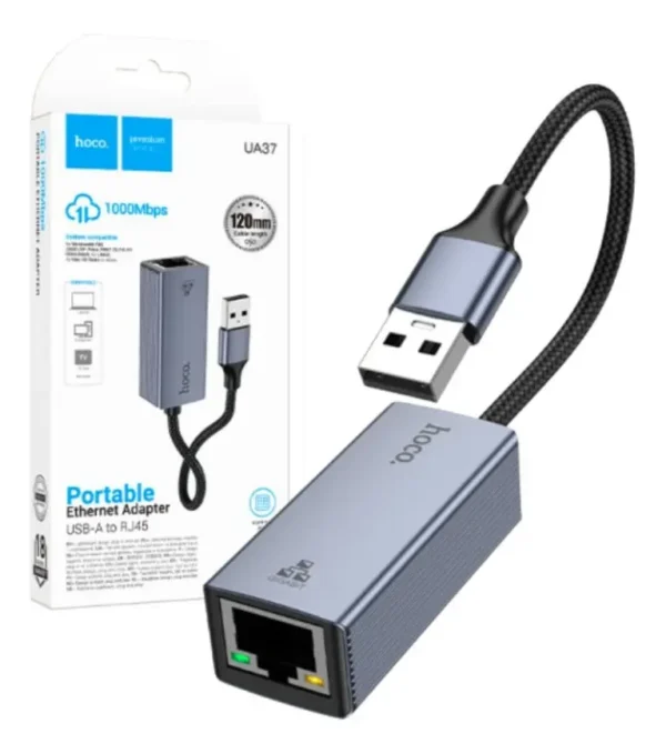 D_NQ_NP_2X_851929-MPE86222685841_062025-F Adaptador Ethernet Rj45 Usb Hoco Ua37
