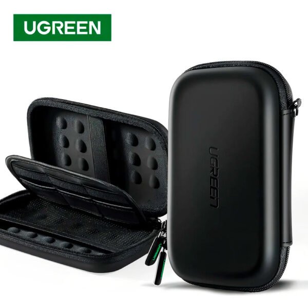 Estuche Rígido Ugreen Disco Duro Power Bank Lp128 - 50274 (3) Estuche Rígido Para Disco Duro Cables Memorias Ugreen Lp128
