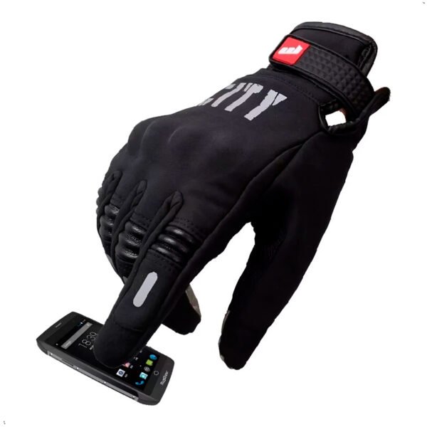 Guante Motociclista Moto City Proteccion de nudillos (1)(1) Guantes City Impermeable Con Tactil Para Moto