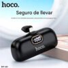 HOCO A5C A5i Mini Power Bank 5000mAh, salida Tipo-CiOS, portátil, con indicador LED. (10) (1) Hoco A5c Power Bank 5000mah Tipo C Panatalla Led