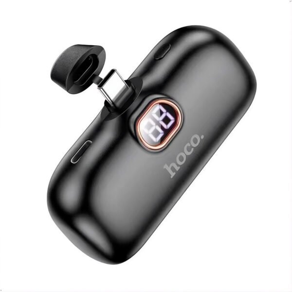 HOCO A5C A5i Mini Power Bank 5000mAh, salida Tipo-CiOS, portátil, con indicador LED. (2) (1) Hoco A5c Power Bank 5000mah Tipo C Panatalla Led