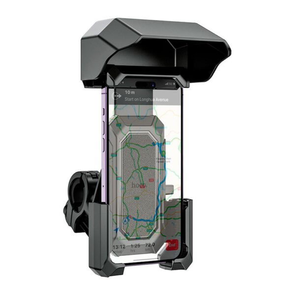 Holder Soporte Porta Celular Motobicicleta Hoco H31 (2) Holder Hoco H31 Para Motocicleta / Bicicleta Con Visera Pro