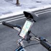 Holder Soporte Porta Celular Motobicicleta Hoco H31 (4) Holder Hoco H31 Para Motocicleta / Bicicleta Con Visera Pro