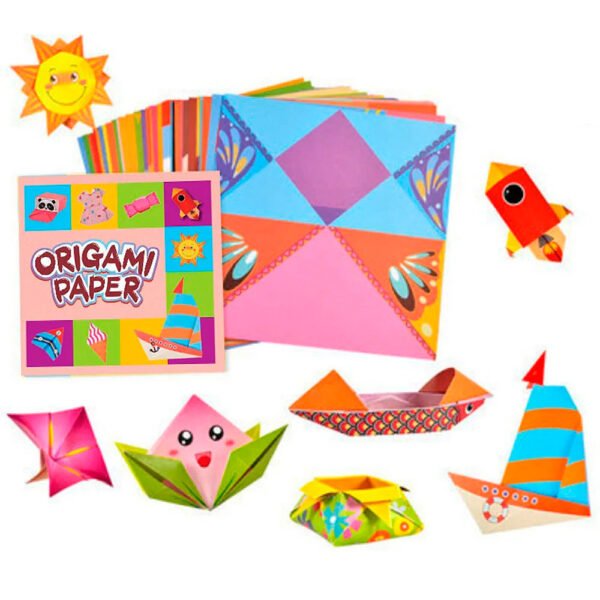 Kit de Origami, 168 hojas, libro guía artesanal de papel de Origami, suministros para proyectos de arte artesanal DIY para principiantes, niños y niñas (3) Papeles De Origami Manualidades Para Niños 168 Hojas Diseños