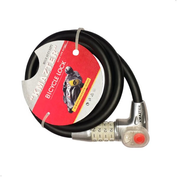 Kmazter cadena MT87605 12x1500mm Cadena para casco bicicleta (4) Kmazter Cadena Mt87605 12x1500mm Con Clave, Llave Y Luz