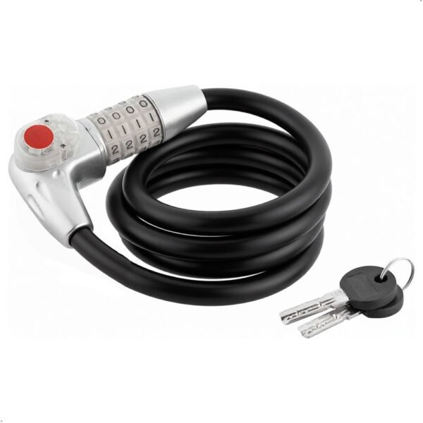 Kmazter cadena MT87605 12x1500mm Cadena para casco bicicleta (5) Kmazter Cadena Mt87605 12x1500mm Con Clave, Llave Y Luz