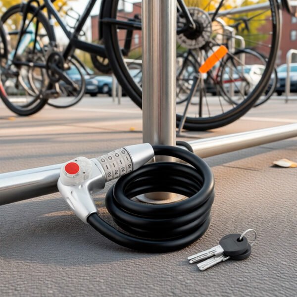 Kmazter cadena MT87605 12x1500mm Cadena para casco bicicleta (6) Kmazter Cadena Mt87605 12x1500mm Con Clave, Llave Y Luz