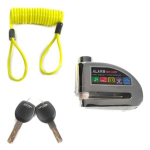 Kmaster Candado de Disco KM8004 con Funda y Cable
