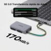 Lector de Tarjetas SDTF Ugreen CM868 2 en 1 Estuche Magnético Portátil OTG USB-C (5) Lector De Tarjetas Otg Sd Tf Ugreen Cm868 Usb-c Estuche