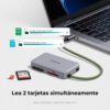 Lector de Tarjetas SDTF Ugreen CM868 2 en 1 Estuche Magnético Portátil OTG USB-C (6) Lector De Tarjetas Otg Sd Tf Ugreen Cm868 Usb-c Estuche