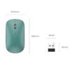 Mouse Ugreen Inalámbrico Slim Verde (mu001)