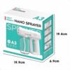 Pistola Rociadora Inalámbrica de Mano con Luz Azul, Atomizador de Alcohol Nano, recargable (5) Nano Atomizador Pulverizador 15w Capacidad 300ml Recargable