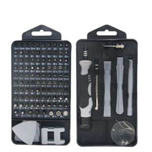 Set Juego Destornillador de Precision 115 en 1 (7) Kit Reparacion Profesional Herramientas Celulares 115 Piezas