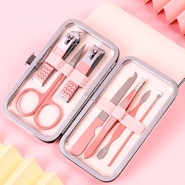 Set de manicura pedicura 7 piezas acero inoxidable (11) Set De Manicura Pedicura 7 Piezas Acero Inoxidable Cortauñas