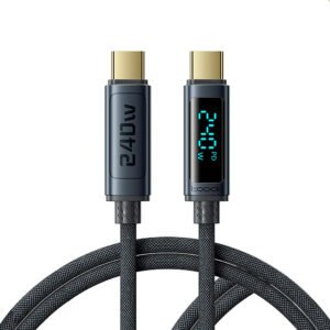 Toocki-Cable USB C PD 3,1 de 240W, supercarga tipo C a tipo C, Cable de pantalla para iPhone 15 16 Pro Max Xiaomi Samsung S23 Macbook (1) Cable Toocki 240w Usb-c A Usb-c Con Pantalla Digital 1 Metro