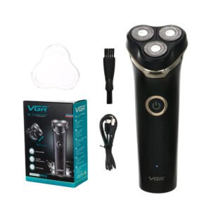 VGR-máquina de afeitar de carga USB V-319 para hombre, Afeitadora eléctrica de Triple hoja inalámbrica, impermeable, recargable (14) Vgr V-319 Maquina Afeitador Recargable Inalambrica Ipx6