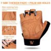 WEST BIKING Guantes de ciclismo para hombre y mujer manoplas de medio dedo (2) Guantes West Biking Ciclismo Motocicleta Guante Medio Dedo