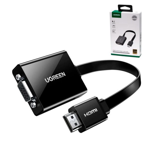 green mm103 HDMI - VGA with audio 60Hz (1) Adaptador Hdmi A Vga Ugreen Mm103 Con Audio Hd 1080p