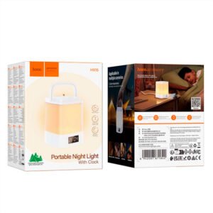 Hoco Hx15 Lámpara Portatil Reloj Digital Tres Tonos De Luz