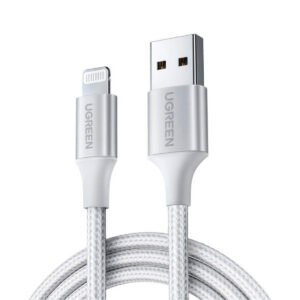 Cable de datos Ugreen 60161 compatible con iPhone Mfi de 1 m (1) Cable Ugreen 60161 Usb A - Lightning Para Iphone 2.4a 1m