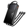 Cargador portatil Power Bank HOCO J156 10000 mAh, 22,5 W + PD 20 W + QC3.0 con 4 cables integrados y pantalla, color negro (1) Hoco J156 Cargador De Celular Power Banks 10000mah 22.5w