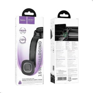 Holder Magnetico Hoco Hw31 Carga Inalambrica 15w Color Negro