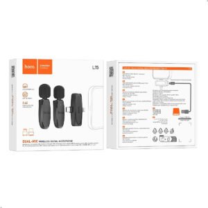 Micrófono Hoco L15 Dual Mic Para Celular Tipo C Y Lightning