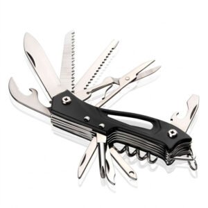 Navaja-Multiuso-KJ5011LG-Negra-Herramienta-Táctica-y-Versátil-con-10-Herramientas (1) Navaja Multiuso Kj5011lg Negro 10 Piezas Herramienta Camping