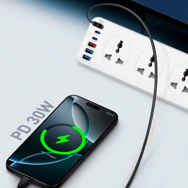 TI54C4~1 Regleta Tomacorriente Ldnio Sc10610c Carga Rapida Usb - C 2m Blanco