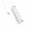 TIRADE~1 Regleta Tomacorriente Ldnio Sc10610c Carga Rapida Usb - C 2m Blanco