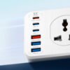 TIRADE~2 Regleta Tomacorriente Ldnio Sc10610c Carga Rapida Usb - C 2m Blanco